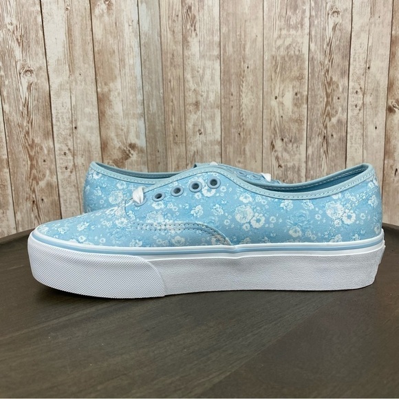 Vans Authentic Platform 2.0 Tonal Floral‎ Canvas Sneaker Size 7.5 Women - Picture 10 of 12